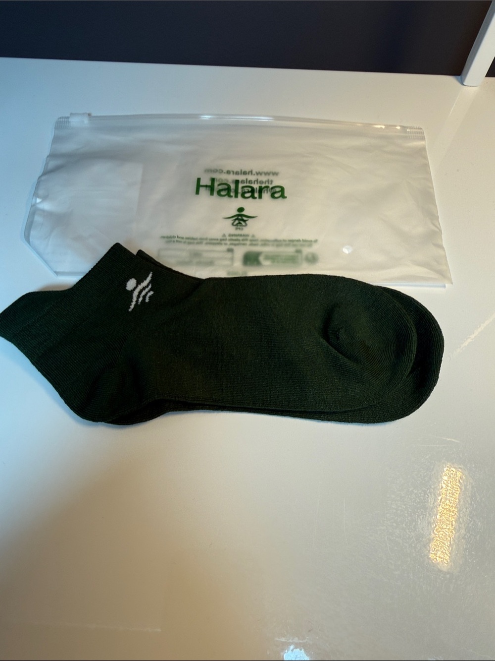HALARA Army Green Low-Cut Athletic Sock - woman’s new